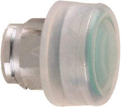 Schneider Electric - 22mm Mount Hole, Flush, Pushbutton Switch Only - Round, Green Pushbutton, Nonilluminated, Momentary (MO) - A1 Tooling