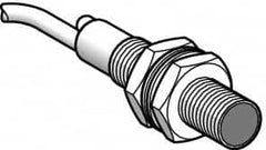 Telemecanique Sensors - Cable Connector, 0.3m Nominal Distance, Shock and Vibration Resistant, Diffused Photoelectric Sensor - 12 to 24 VDC, 1000 Hz, Brass, 48mm Long x 8mm Wide x 7 Inch High - A1 Tooling