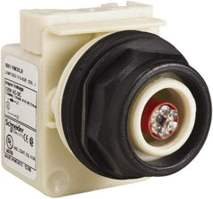 Schneider Electric - 120 V LED Indicating Light - Round Lens, Screw Clamp Connector, Corrosion Resistant, Dust Resistant, Oil Resistant - A1 Tooling