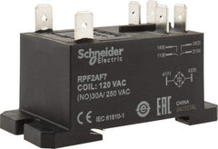 Schneider Electric - 7,500 VA Power Rating, Electromechanical Plug-in General Purpose Relay - 20 Amp at 28 VDC, 25 at 28 VDC, 30 at 250/277 VAC, 2NO, 120 VAC - A1 Tooling