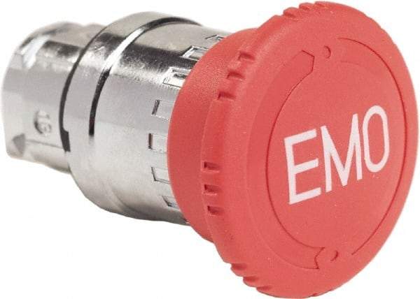 Schneider Electric - Extended Mushroom Head Pushbutton Switch Head - Red, Round Button, Nonilluminated - A1 Tooling