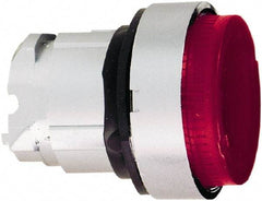 Schneider Electric - 22mm Mount Hole, Extended Straight, Pushbutton Switch Only - Round, Red Pushbutton, Nonilluminated, Momentary (MO) - A1 Tooling