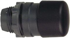 Schneider Electric - 22mm Mount Hole, Extended Mushroom Head, Pushbutton Switch Only - Round, Black Pushbutton, Nonilluminated, Momentary (MO) - A1 Tooling