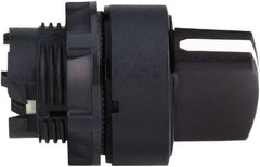 Schneider Electric - 22mm Mount Hole, 3 Position, Handle Operated, Selector Switch Only - Black, Momentary (MO), Nonilluminated, Shock, Vibration and Water Resistant - A1 Tooling