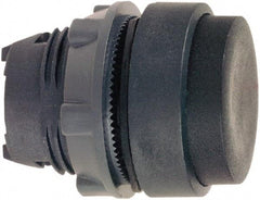 Schneider Electric - 22mm Mount Hole, Extended Straight, Pushbutton Switch Only - Round, Black Pushbutton, Nonilluminated, Momentary (MO) - A1 Tooling