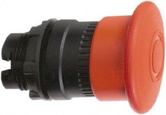 Schneider Electric - 22mm Mount Hole, Extended Mushroom Head, Pushbutton Switch Only - Round, Red Pushbutton, Illuminated, Maintained (MA), Momentary (MO) - A1 Tooling