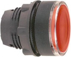 Schneider Electric - 22mm Mount Hole, Flush, Pushbutton Switch Only - Round, Red Pushbutton, Illuminated, Momentary (MO) - A1 Tooling