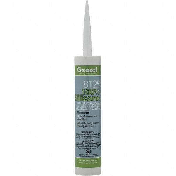 Geocel - 10.3 oz Tube White Silicone Cure Sealant - Outdoor - A1 Tooling