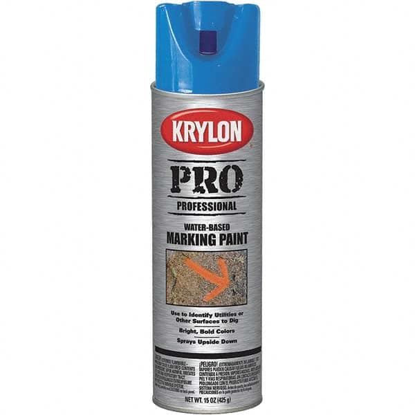 Krylon - 15 fl oz Blue Marking Paint - Water Base Formula - A1 Tooling