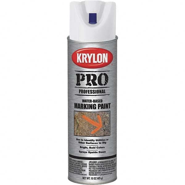 Krylon - 15 fl oz White Marking Paint - Water Base Formula - A1 Tooling