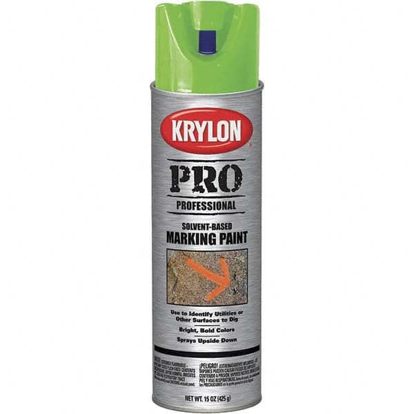 Krylon - 15 fl oz Green Marking Paint - Solvent Base Formula - A1 Tooling