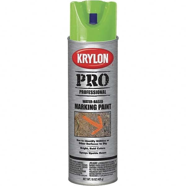 Krylon - 15 fl oz Green Marking Paint - Water Base Formula - A1 Tooling