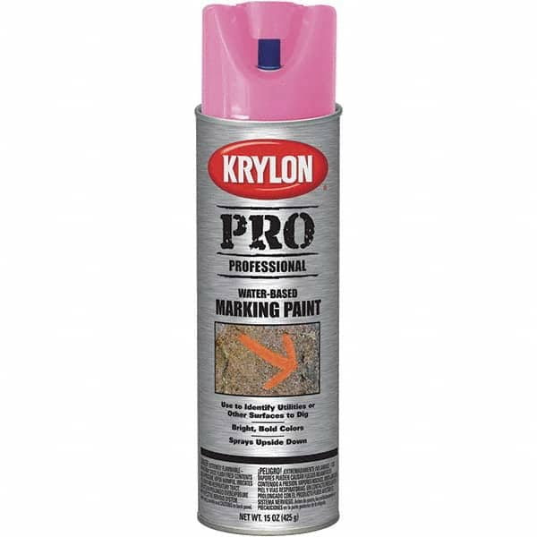 Krylon - 15 fl oz Red/Orange Marking Paint - Water Base Formula - A1 Tooling