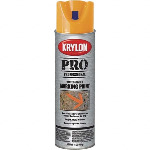 Krylon - 15 fl oz Orange Marking Paint - Water Base Formula - A1 Tooling