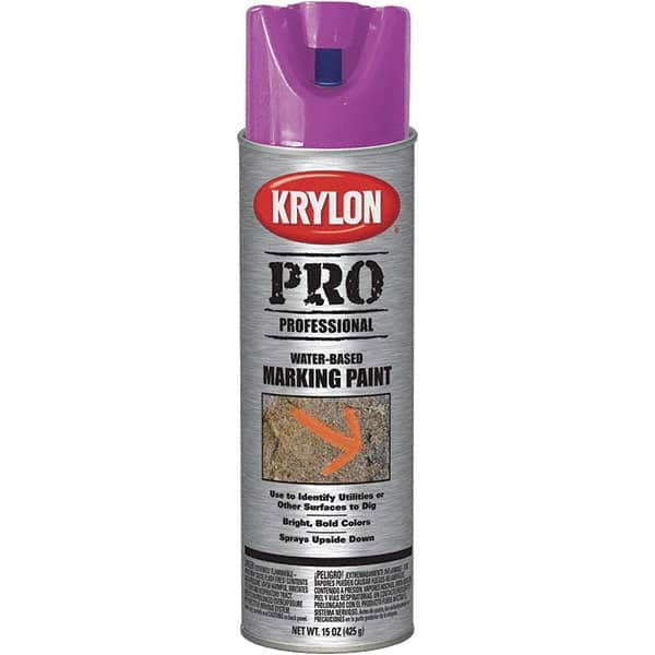 Krylon - 15 fl oz Purple Marking Paint - Water Base Formula - A1 Tooling