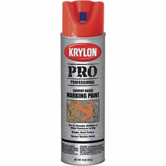 Krylon - 15 fl oz Red/Orange Marking Paint - Solvent Base Formula - A1 Tooling