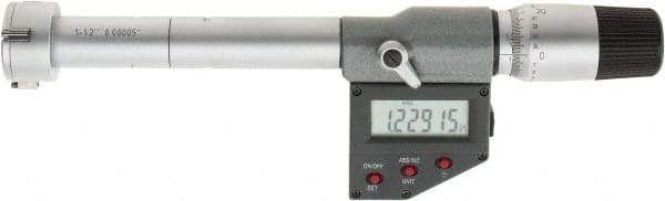 SPI - 1" to 1.2", IP65, Carbide Face Chrome Plated Finish, Electronic Inside Micrometer - 0.00005" Resolution, 0.00016" Accuracy, 90" Gage Depth - A1 Tooling