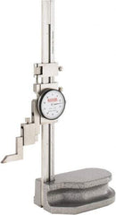 SPI - 6" Stainless Steel Dial Height Gage - 0.001" Graduation, Accurate to 0.001", Dial Display - A1 Tooling