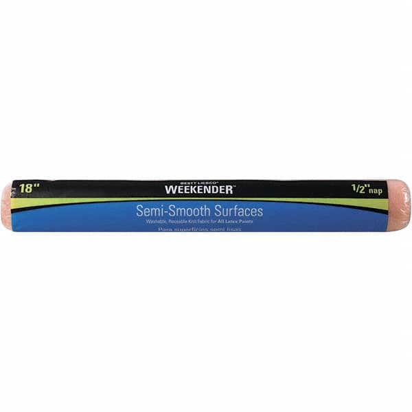 Bestt-Liebco - 1/2" Nap, 18" Wide Paint Roller Cover - Semi-Smooth Texture, Polyester - A1 Tooling