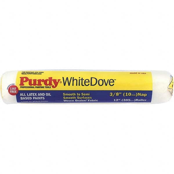 Purdy - 3/8" Nap, 12" Wide Paint Roller Cover - Smooth to Semi-Smooth Texture, Woven Dralon Fabric - A1 Tooling