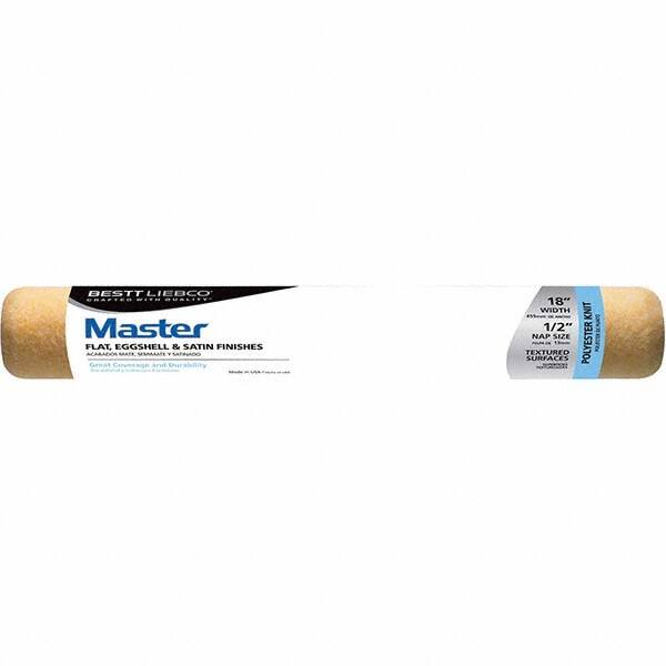 Bestt-Liebco - 1/2" Nap, 18" Wide Paint Roller Cover - Smooth Texture, Polyester - A1 Tooling