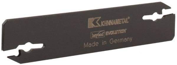 Kennametal - 0.608" Blade Height, 0.079" Blade Width, 3.557" OAL, Neutral Cut, Double End Indexable Cut-Off Blade - EVBS Blade, Beyond Evolution Series - A1 Tooling