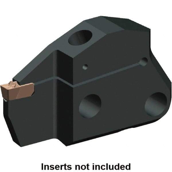 Kennametal - 2" Groove Width, 12mm Max Depth of Cut, Left Hand Cut, EVM Indexable Grooving Blade - 2 to 2.99mm Insert Width, 2 Seat Size, A2, A3, A4 Insert Style, Series Beyond Evolution - A1 Tooling