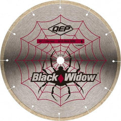 QEP - 10" Diam, 5/8" Arbor Hole Diam, Wet & Dry Cut Saw Blade - Diamond-Tipped, Smooth Action, Standard Round Arbor - A1 Tooling