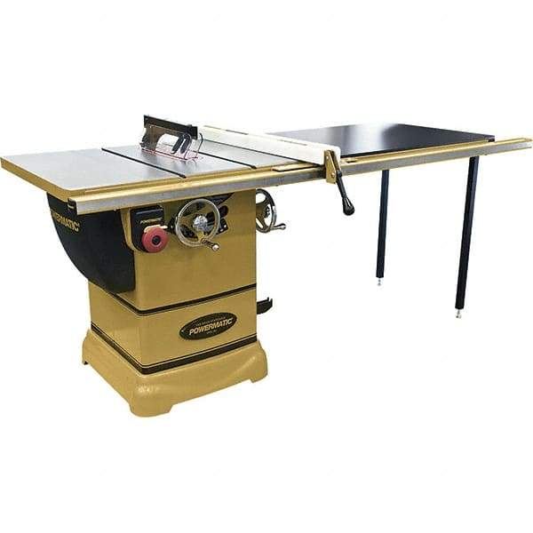 Jet - 10" Blade Diam, 5/8" Arbor Diam, 1 Phase Table Saw - 115/230 Volt, 3-1/8" Cutting Depth - A1 Tooling