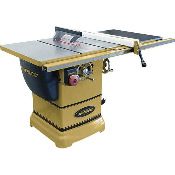 Jet - 10" Blade Diam, 5/8" Arbor Diam, 1 Phase Table Saw - 115/230 Volt, 3-1/8" Cutting Depth - A1 Tooling