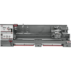 Jet - 26" Swing, 120" Between Centers, 230/460 Volt, Triple Phase Engine Lathe - 6MT Taper, 10 hp, 40 to 1,800 RPM, 4-1/8" Bore Diam - A1 Tooling