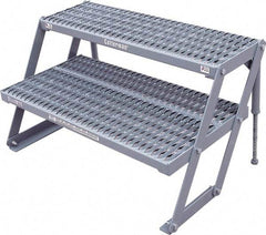 Cotterman - 23" 2 Step Platform - Work Platform, 800 Lb Capacity, 38" Base Width x 21" Base Depth - A1 Tooling