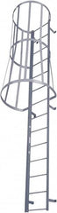 Cotterman - 330" 30 Step Fixed Ladder - Dock Ladder, 300 Lb Capacity, 39" Base Width x 40" Base Depth - A1 Tooling