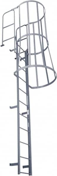 Cotterman - 274" 21 Step Fixed Ladder - Dock Ladder, 300 Lb Capacity, 39" Base Width x 40" Base Depth - A1 Tooling