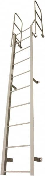 Cotterman - 109" 6 Step Fixed Ladder - Dock Ladder, 300 Lb Capacity, 27" Base Width x 18" Base Depth - A1 Tooling