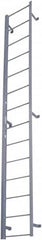 Cotterman - 88" 8 Step Fixed Ladder - Dock Ladder, 300 Lb Capacity, 21" Base Width x 9" Base Depth - A1 Tooling