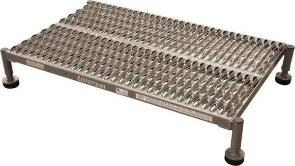 Cotterman - 15" 1 Step Platform - Work Platform, 800 Lb Capacity, 48" Base Width x 24" Base Depth, Grip Strut - A1 Tooling