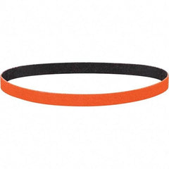 Dynabrade - 1/2" Wide x 30" OAL, 40 Grit, Ceramic Abrasive Belt - Ceramic, Coated, Y Weighted Cloth Backing, Wet/Dry - A1 Tooling