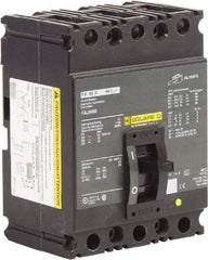 Square D - 45 Amp, 250 VDC, 480 VAC, 3 Pole, Panel Mount Molded Case Circuit Breaker - Thermal Magnetic Trip, 18 kA at 480/600 VAC Breaking Capacity, 12-1/0 (Aluminum), 14-1/0 (Copper) AWG, 4.13 Inch Deep x 6 Inch High x 4-1/2 Inch Long - A1 Tooling