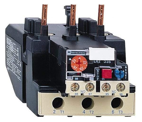 Schneider Electric - 37 to 50 Amp, 690 VAC, Thermal IEC Overload Relay - Trip Class 20, For Use with LC1D80 and LC1D95 - A1 Tooling