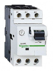 Schneider Electric - 8 Amp, 600 VAC, 3 Pole, DIN Rail Mounted, Panel Mount Motor Circuit Breaker - Thermal Magnetic Trip, Multiple Breaking Capacity Ratings, 78-1/2mm Deep x 89mm High x 45mm Wide - A1 Tooling