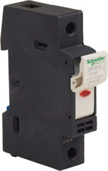 Schneider Electric - 1 Pole, 600 Volt, 32 Amp, DIN Rail Mount Fuse Holder - Compatible with 38mm Long x 17mm Wide and 10mm Diameter Fuse - A1 Tooling