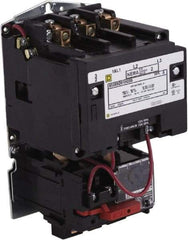 Square D - 24 Coil VAC at 60 Hz, 27 Amp, NEMA Size 1, Nonreversible Open Enclosure NEMA Motor Starter - 3 Phase hp: 10 at 460 VAC, 10 at 575 VAC, 7-1/2 at 200 VAC, 7-1/2 at 230 VAC - A1 Tooling