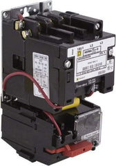 Square D - 24 Coil VAC at 60 Hz, 9 Amp, Nonreversible Open Enclosure NEMA Motor Starter - 3 Phase hp: 1-1/2 at 200 VAC, 1-1/2 at 230 VAC, 2 at 460 VAC, 2 at 575 VAC - A1 Tooling