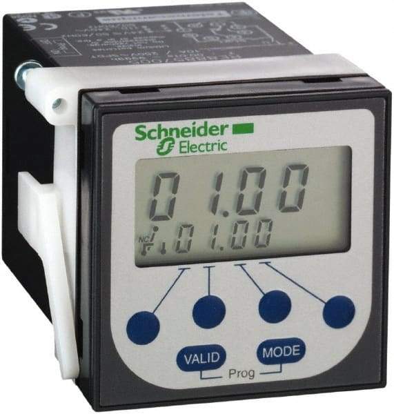 Schneider Electric - 100 hr Delay, Time Delay Relay - 8 Contact Amp, 24 VDC & 24 to 240 VAC at 50/60 Hz - A1 Tooling