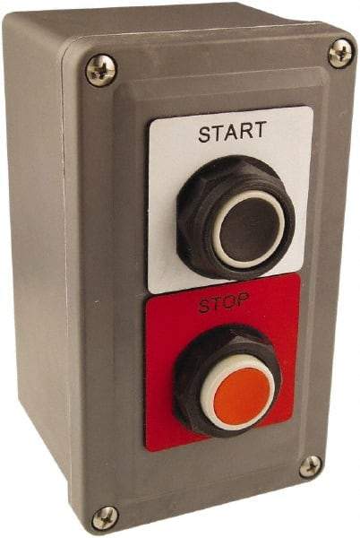 Schneider Electric - 2 Operator, Pushbutton Control Station - Up-Down (Legend), Momentary Switch, 2NO/2NC Contact, NEMA 1, 13, 3, 4 - A1 Tooling