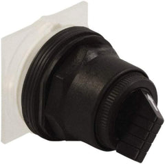 Schneider Electric - 30mm Mount Hole, 2 Position, Knob and Pushbutton Operated, Selector Switch Only - Black, Maintained (MA), without Contact Blocks, Anticorrosive, Weatherproof, Dust and Oil Resistant - A1 Tooling