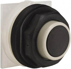 Schneider Electric - 30mm Mount Hole, Extended Straight, Pushbutton Switch Only - Black Pushbutton, Momentary (MO) - A1 Tooling