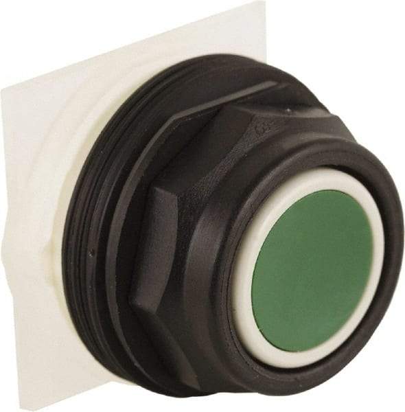 Schneider Electric - 30mm Mount Hole, Extended Straight, Pushbutton Switch Only - Green Pushbutton, Momentary (MO) - A1 Tooling