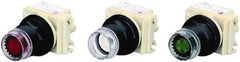 Square D - Flush Pushbutton Switch Operator - Round Button, Incandescent Lamp, Illuminated - A1 Tooling